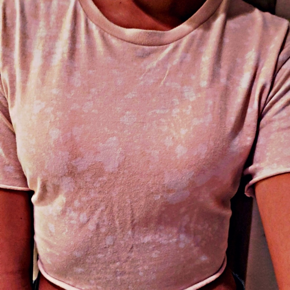 Pink crop top